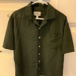 Men’s Island Shores Black Botton Down Shirt